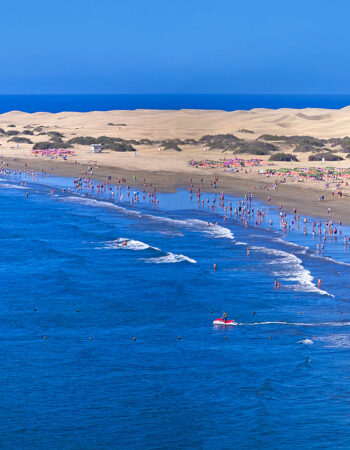 Nude beach at Playa del Inglés, Gran Canaria