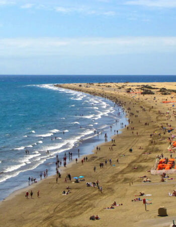 Nude beach at Playa del Inglés, Gran Canaria