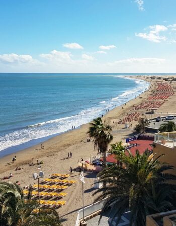 Nude beach at Playa del Inglés, Gran Canaria